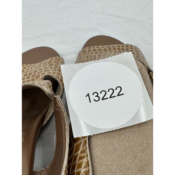SAS Womens Comfort Shoes Suntimer Sandals Size 10 Beige Animal Print Slingback - Picture 10 of 10